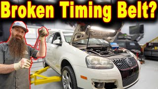 What Happens When A Timing Belt Breaks  FSI Timing Failure [upl. by Christine]