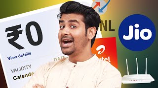 Cheapest Jio Airtel BSNL Plans  5G 4G amp Wifi [upl. by Ayikal536]