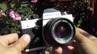 Praktica LTL Pentacon lens 1850mm M42 thread mount [upl. by Aymahs]