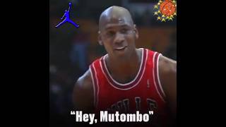 MICHAEL JORDAN vs Mutombo quotThis One is For You Babyquot  Michael Jordan No Look Free Throw  MJ NBA [upl. by Clo]