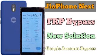 JioPhone Next FRP Bypass Android 12 New SolutionJioPhone Next FRP Google Account Bypass 2024 Work [upl. by Eniretak]