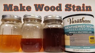 Varathane vs Vinegar  Making wood stain [upl. by Aicilana]