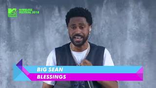 BIG SEAN  Blessing LIVE  WIRELESS Festival 2018 [upl. by Osher84]