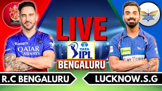 IPL 2024 Live RCB vs LGS Live Match  IPL Live Score amp Commentary  Bangalore vs Lucknow Live Match [upl. by Edyaj]