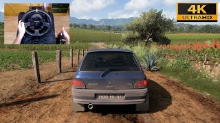 Forza Horizon 5  1993 RENAULT CLIO WILLIAMS  Test Drive with THRUSTMASTER TX  TH8A  4K [upl. by Rosalynd]