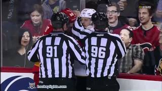 Steve Ott vs Curtis Glencross Mar 4 2012 [upl. by Nimzzaj402]