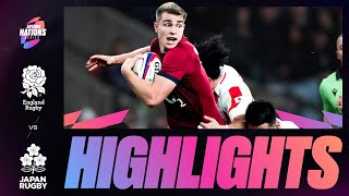 HIGHLIGHTS  ENGLAND V JAPAN  AUTUMN NATIONS SERIES [upl. by Milena]