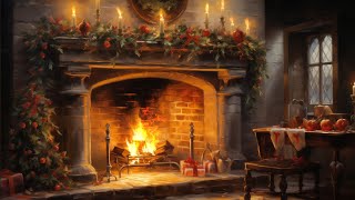 Beautiful Christmas Ambience🎄Relaxing Christmas Music🔥 Cozy Christmas Fireplace [upl. by Alrad]