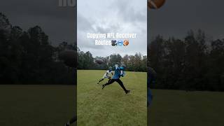 Copying NFL Receiver Routes🎥🥶🏈 fyp shorts football [upl. by Jerrold]