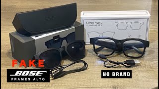 FAKE BOSE Frames alto amp China Smart Audio Sunglasses Testing show [upl. by Ahsemac339]