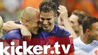 WM Niederlande  quotDepay schießt Oranje ins Achtelfinale  kickertv [upl. by Nerw]