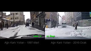 Ağrı Karlı Yolları  1997Mart  2016Ocak [upl. by Aiet533]