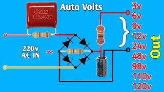 Convert 220v ac to 3v6v12v24v48v60v98v110v120v AC To DC Led driverMulti output converter [upl. by Mathe]