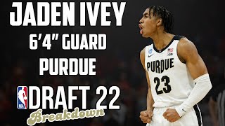 Jaden Ivey Scouting Report  2022 NBA Draft Breakdowns [upl. by Sanford736]