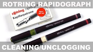 Rotring Rapidograph CleaningUnclogging [upl. by Noirrad]