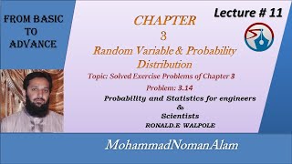 LEC 12 Continuous random Variable with CDF amp PDF  Problem 314 [upl. by Anyotal]