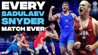 Every match between world and Olympic champs Abdulrashid Sadulaev and Kyle Snyder [upl. by Alleira]