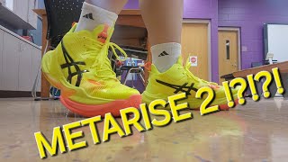 The NEW BEST Volleyball Shoe  ASICS METRISE 2  Initial Thoughts and Comparison [upl. by Leonerd]