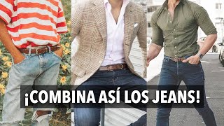 5 COMBINACIONES de JEANS según el CÓDIGO de vestimenta [upl. by Demetrius]