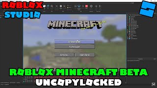 ROBLOX MINECRAFT BETA UNCOPYLOCKED [upl. by Kaylyn]