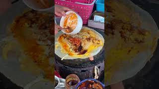 The Perfect Minced Meat Pancake Recipe Mouthwatering Street Food food [upl. by Kirtap987]