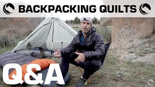 Ultralight Backpacking Quilts vs Sleeping Bags  QampA [upl. by Stauffer]