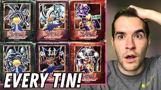 Opening EVERY 2002 Yugioh Tin Ever Made 1st Ever Tins [upl. by Harl485]