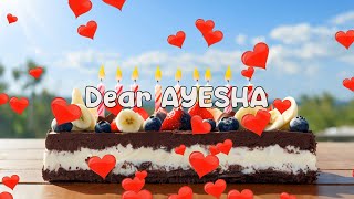 Happy Birthday AYESHA Music ❤️ Happy Birthday Song for Ayesha 🎈 Indian music ⭐ [upl. by Royo595]