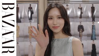 TWICE・MINA（ミナ）がフェンディの2024年春夏オートクチュールショーに初降臨｜ハーパーズ バザー（Harpers BAZAAR）公式 [upl. by Ynnij]