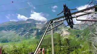 Mountain roller coaster  funicular bahn  Gelmerbahn  Switzerland [upl. by Nautna]