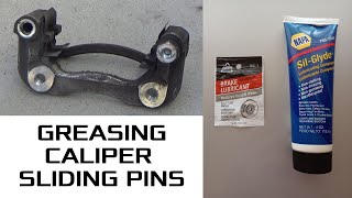 Proper Way to Grease Brake Caliper Slide Pins [upl. by Haleemaj672]