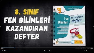 Çanta Yayınları 8 Sınıf Fen Bilimleri Kazandıran Defter [upl. by Aisatal]