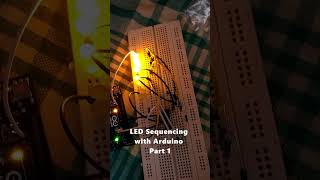 LED sequencing with Arduino Part 1 iot arduino [upl. by Ikkir]