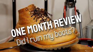 Truman Boot Co Natural Cypress boots 1 Month Review [upl. by Meghan828]