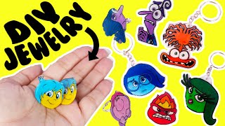 Inside Out 2 DIY Shrinky Dink Jewelry Fun Crafts for Kids [upl. by Latini]