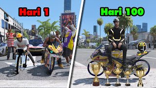 100 HARI DI GTA 5 DARI JOKI KAMPUNG MENJADI DRAG RACER NO 1 DI DUNIA [upl. by Oralee832]