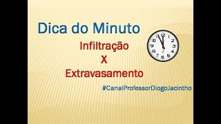 Infiltração x Extravasamento [upl. by Azitram]