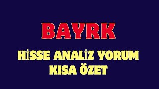 BAYRAK HİSSE ANALİZ YORUM bayrk [upl. by Kessiah928]