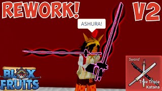 Bloxfruits New Mythical True Triple Katana V2Rework [upl. by Strang343]