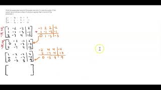 Solve 3x3 systems using Matrices  row echelon form 24 [upl. by Vanderhoek]