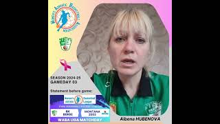 202425 WABA round 3 pregame Quote BeroeMontana 2003 1610  Albena Hubenova [upl. by Liam]