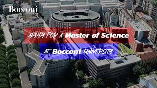 Ready for a Master of Science at Bocconi University [upl. by Paget]