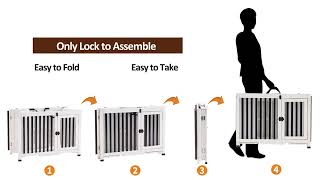 Mcombo Dog Crate Model 6058DOG1279WB [upl. by Ednalrim]