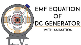 EMF equation of dc generator with animation  Derive EMF equation of dc generator  Mruduraj [upl. by Anidem683]