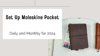 Set Up Moleskine Pocket Daily Planner for Next Year moleskinepocket [upl. by Drape841]