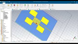 multilayer stacked parasatic patches aperture coupled feeding antenna 1 ghz bw 10dbi gain design in [upl. by Ydnat]