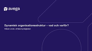 Dynamisk organisationsstruktur – vad och varför [upl. by Dorinda]