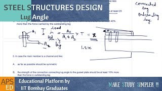 Tension member splice lug angles  Design of Steel Structures [upl. by Shirah]