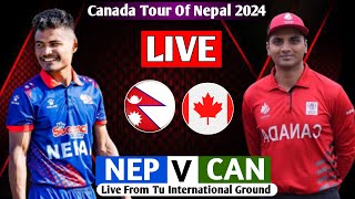 NEPAL VS CANADA 2ND ODI MATCH 2024 LIVE  NEP VS CAN CANADA TOUR OF NEPAL LIVE MATCH [upl. by Adhamh871]