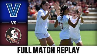 Villanova vs Florida State Full Match Replay  2024 ACC Womens Soccer [upl. by Kristo]